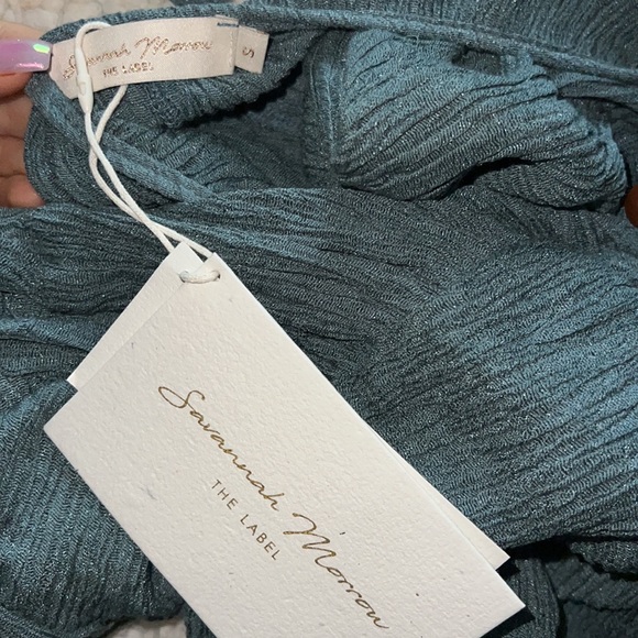 Savannah Morrow (small): Oasis Romper in Aruba - Picture 3 of 3